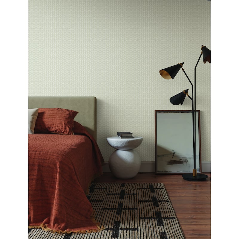 Soissons Martigue Stripe 27 In W X 27 Ft L Wallpaper - Beige