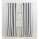 preview thumbnail 21 of 26, Lauren Ralph Lauren Sallie Blackout Back Tab/Rod Pocket Curtain Single Panel 54x96 - Dove Grey