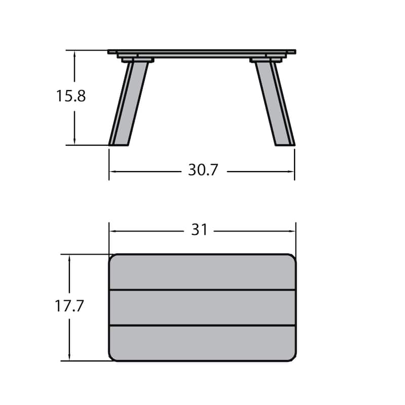 HIGHWOOD Modern Adirondack Coffee Table