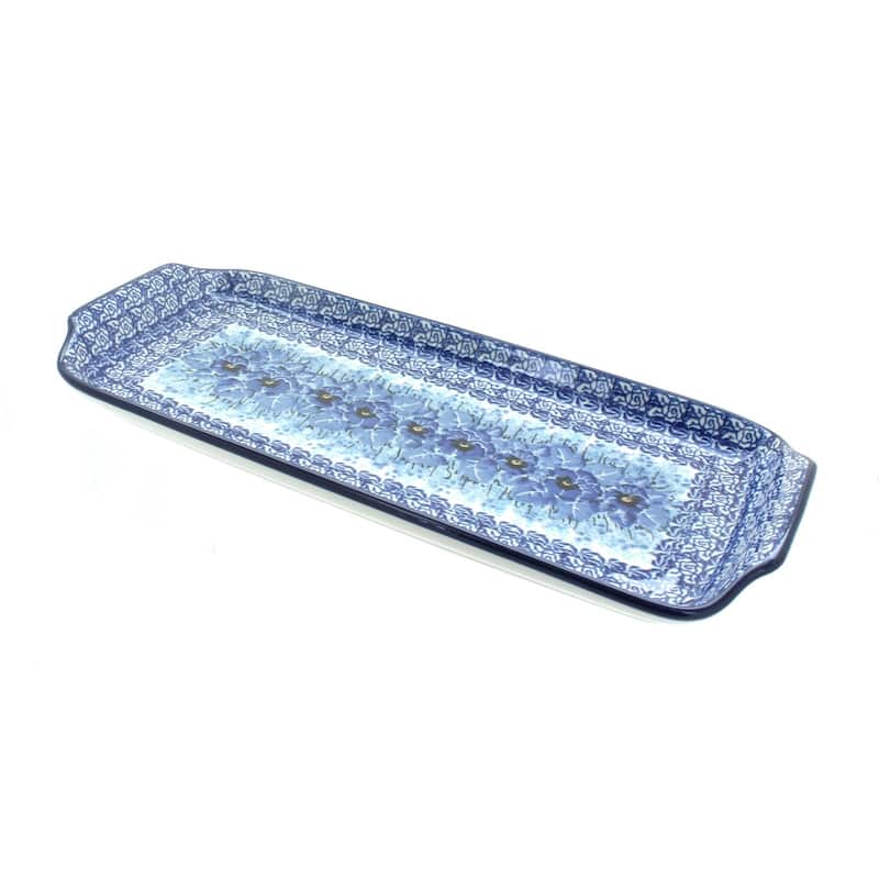 Blue Rose Polish Pottery 410 Ceramika Artystyczna Bread Tray - Joanna