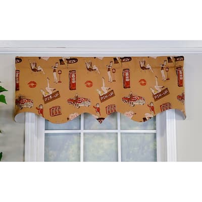 RLF Home Design Pin-Up Regal Window Valance