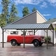 preview thumbnail 41 of 81, Heavy-Duty Metal Carport with Upgraded Galvanized Steel Roof – Ideal Shelter for Cars, Boats, and Tractors