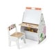 preview thumbnail 4 of 2, 3 in 1 Kids Easel and Play Station Convertible with Chair and Storage Bins - 21" x 22" x 58"