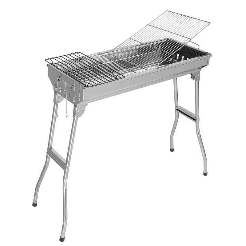 27.5''W× 27.9''H Portable Stainless Steel Grill