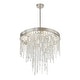 preview thumbnail 4 of 3, Winfield 6 Light Antique Silver Chandelier