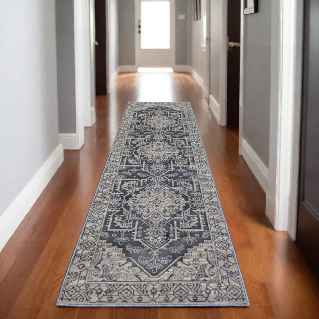 HomeRootsMedallion Traditional Runner Area Rug