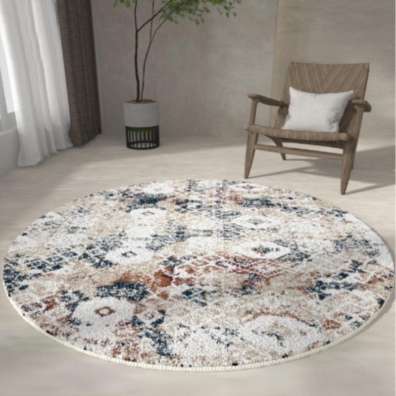 Soft Round Rug Area Rug Entryway Foyer Throw Mat Washable 4ft Round A10
