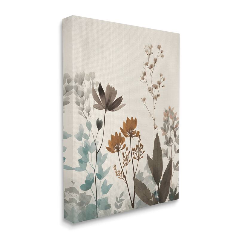 Stupell Soft Beige Botanicals Canvas Wall Art Design by Petals Prints Design