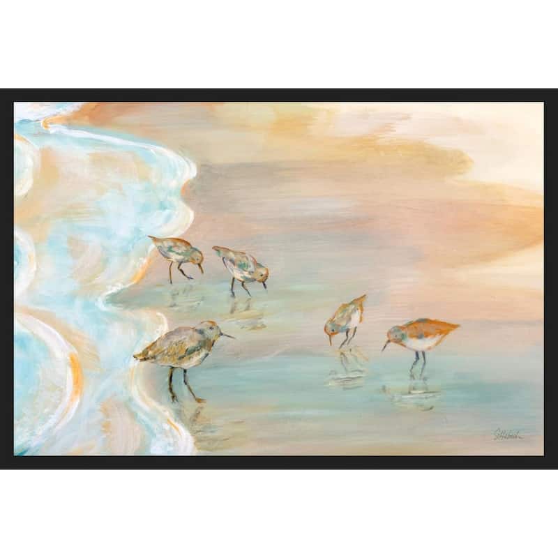 Back Bay Sandpipers Framed Poster