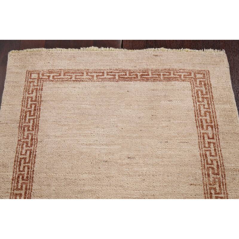 Gabbeh Kashkoli Oriental Wool Runner Rug Hand-knotted Staircase Carpet - 2'4" x 10'6"