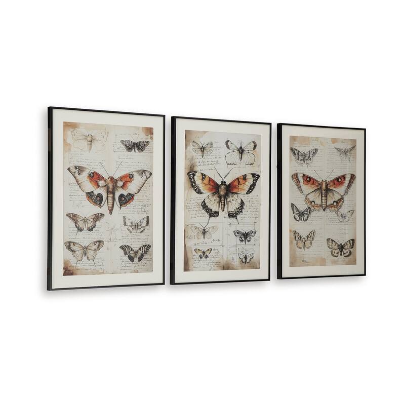 Signature Design by Ashley Jossletts Brown/Beige Wall Art (Set of 3)