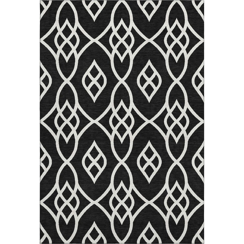 Premium Washable Super Soft Transitional Scroll Mayfield Rug