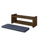 preview thumbnail 13 of 13, 47" Accent Bench with Lower Shelf Shoe Rack, Padded Seating Bench, Bed End Bench with Storage, Removable Cushion