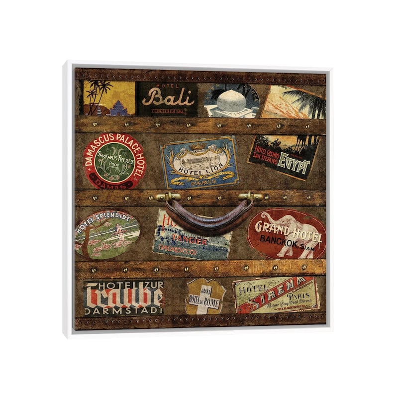 iCanvas "Well Traveled I" by Russell Brennan Framed Canvas Print - White - 37x37
