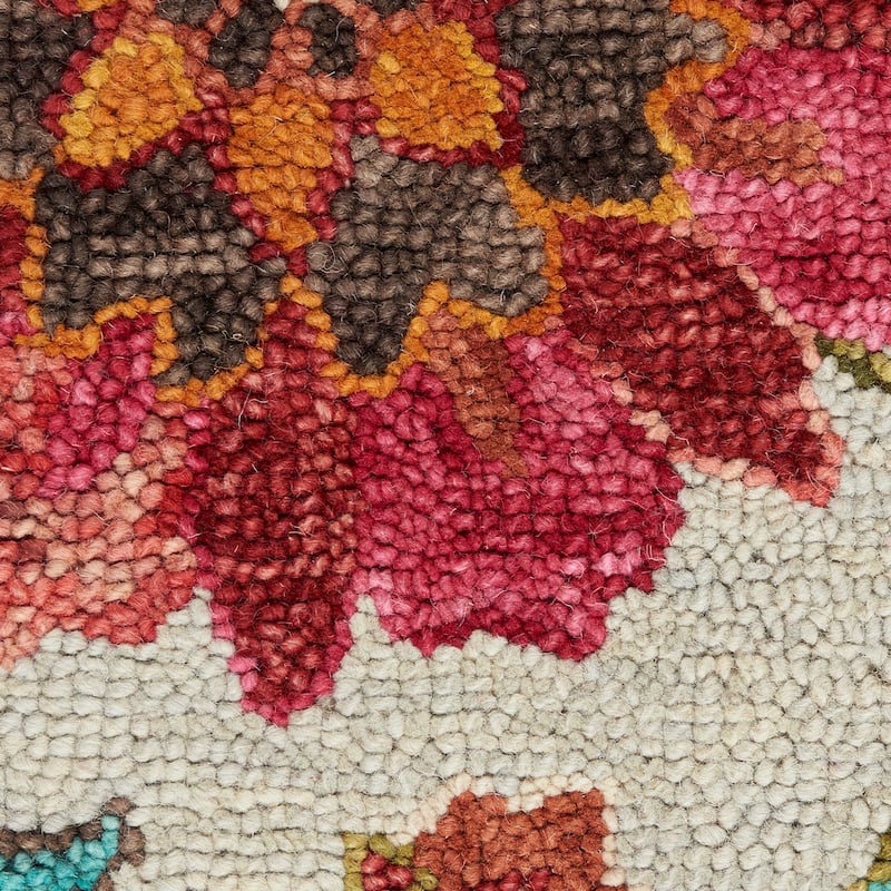 Nourison Bahari Hand-Tufted Botanical Wool Area Rug