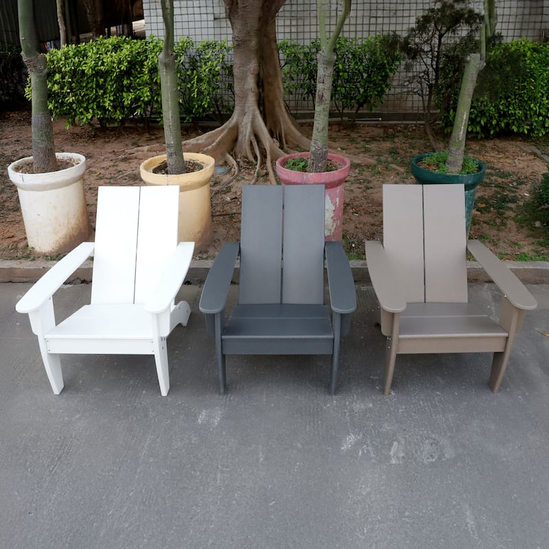Kamas Outdoor Patio Modern Adirondack Chair