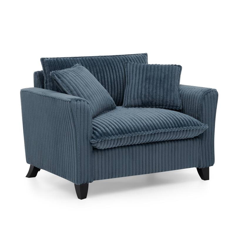 Lazy sofa chair, comfortable single-person sofa chair, with a backrest and soft seat cushion, having armrests on both sides