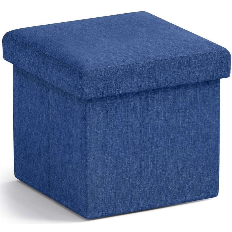 Small Foldable Square Storage Ottoman Cube