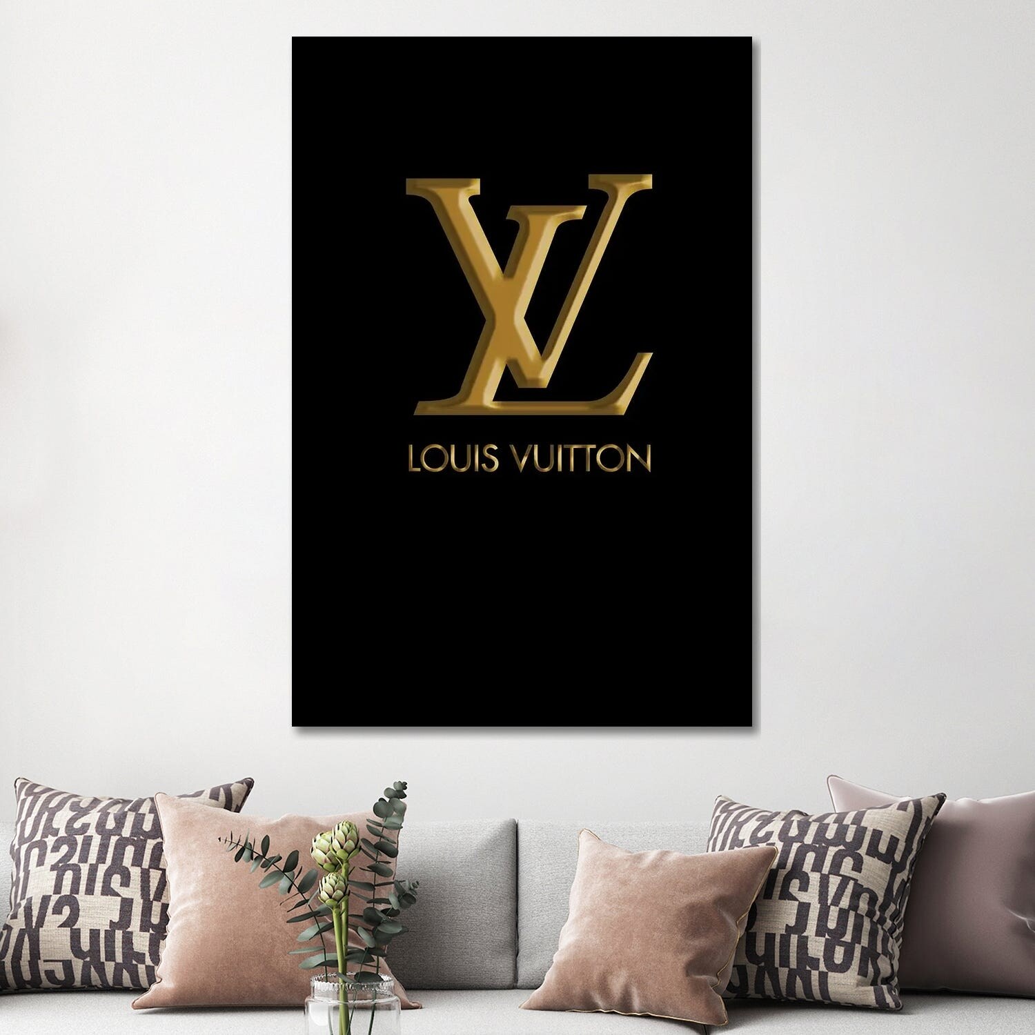 iCanvas LOUIS VUITTON Pink by Art Mirano Canvas Print - On Sale