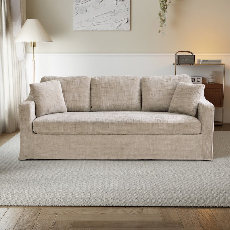 83.9"W Modern Casual Sofa With Removable Upholstery Cover