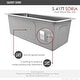 preview thumbnail 21 of 25, STYLISH 9 inch Stainless Steel 18G Dual Mount Bar Sink Handmade