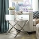 preview thumbnail 6 of 20, Camille X Base Mirrored Accent Campaign Table by iNSPIRE Q Bold
