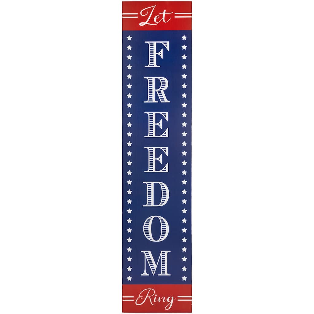 Let Freedom Ring Patriotic Wooden Wall Sign - 36"
