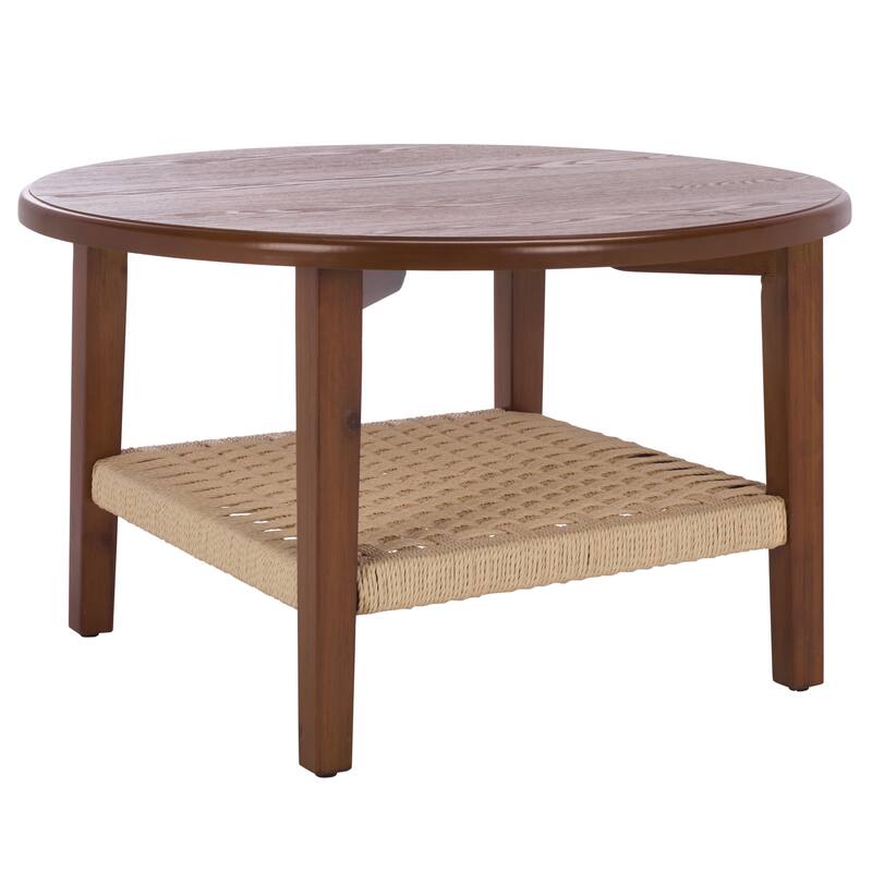 SAFAVIEH Home Nomand 1-Shelf Coffee Table - 32"W x 32"D x 19"H