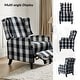 preview thumbnail 40 of 63, HULALA HOME Damaris Mid-Century Modern Manual Pushback Recliner with Wingback Design Set of 2