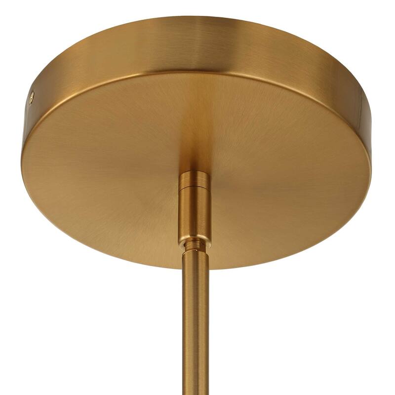 Uttermost Wedge 12 Lt LED Brass Chandelier - 40.625"W x 40.625"D x 7.25"H