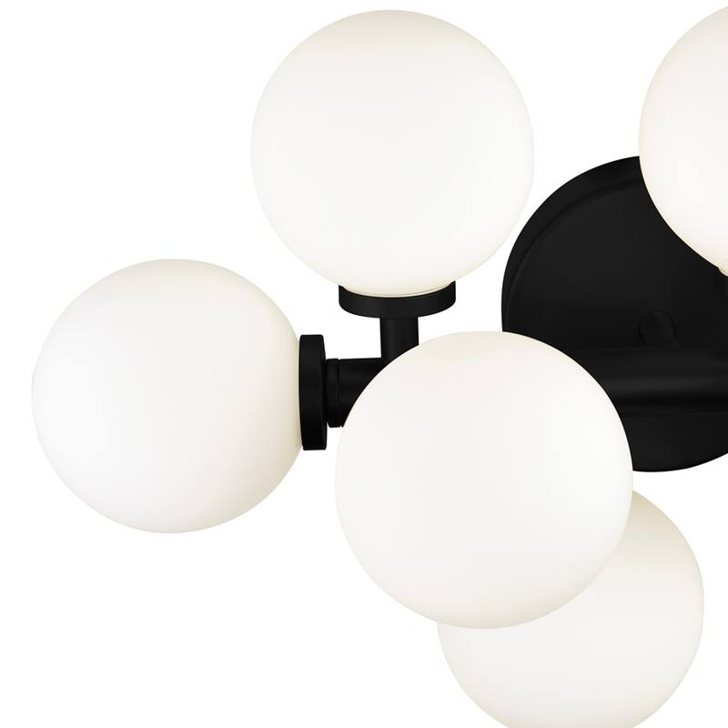 Arya 17 Light Wall Sconce With Black Finish