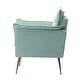 preview thumbnail 73 of 89, HULALA HOME 1ida Modern Velvet Tufted Accent Armchair with Gold Metal Legs