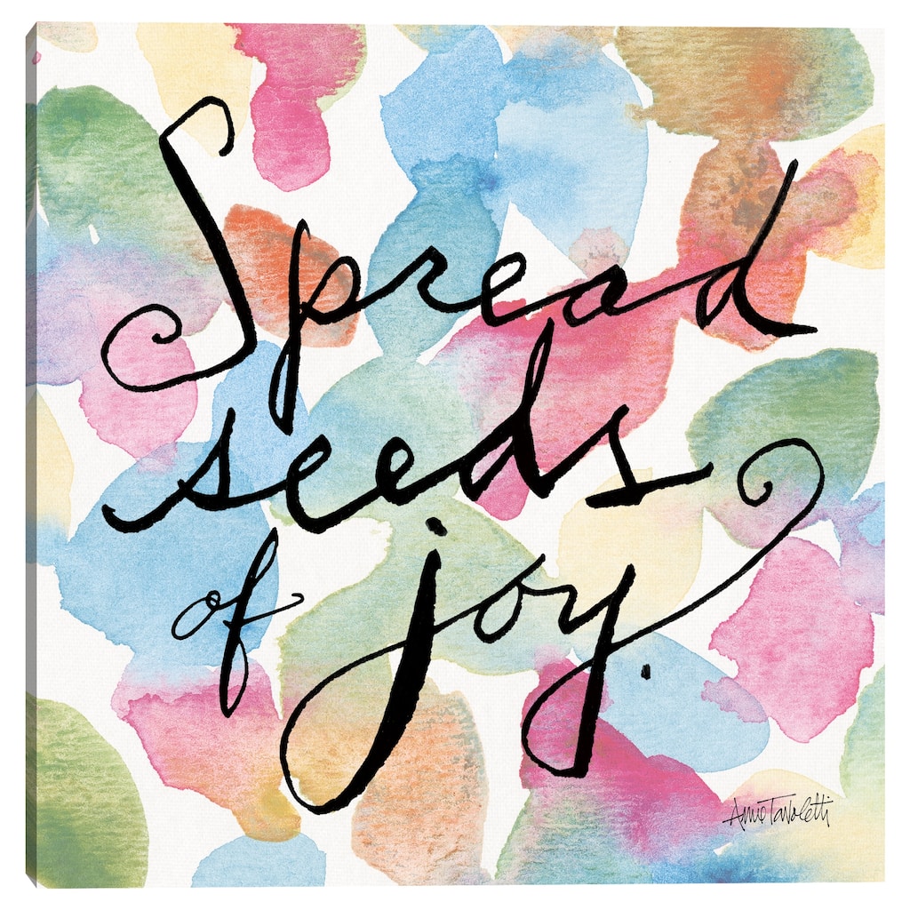 Spread Seeds of Joy by Anne Tavoletti Canvas Art Print