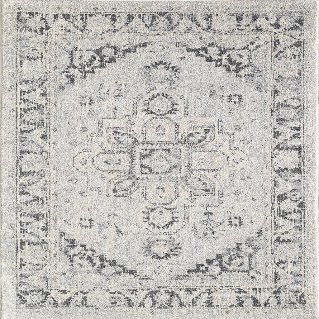Totti Capricorn Cream/Gray 5x7 Oriental Rug - 5'X7' Rectangular - 5'X7' Rectangular