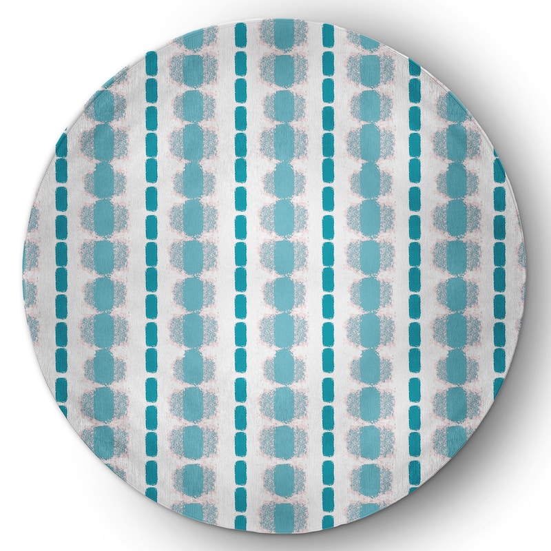 Watercolor Stripe Spring Chenille Rug