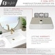 preview thumbnail 4 of 11, STYLISH 20 3/8 inch Rectangular Undermount Porcelain Bathroom Sink with two Overflow Finishes included