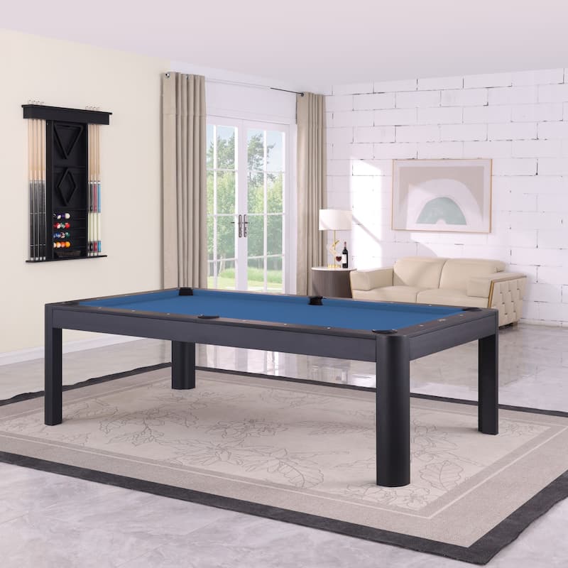 Cadora Duo 7FT Slate Pool Table in Black Ash With Dining top