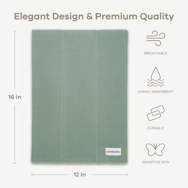 dimension image slide 2 of 12, Burp Cloths 100% Cotton Washcloths for Boys and Girls by Comfy Cubs