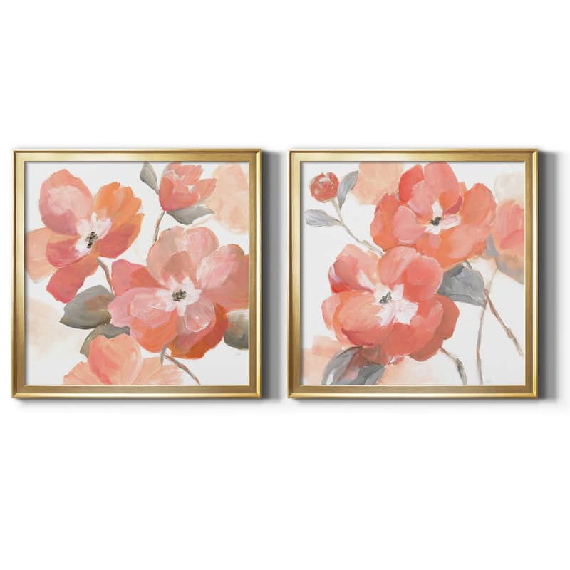 Coral Fantasy I-Premium Framed Canvas - Ready to Hang - Multi-Color - 22.5x22.5 - Gold