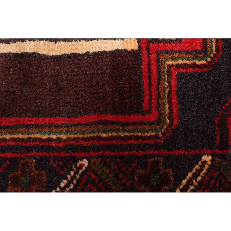 ECARPETGALLERY Hand-knotted Teimani Red Wool Rug - 2'9 x 6'5