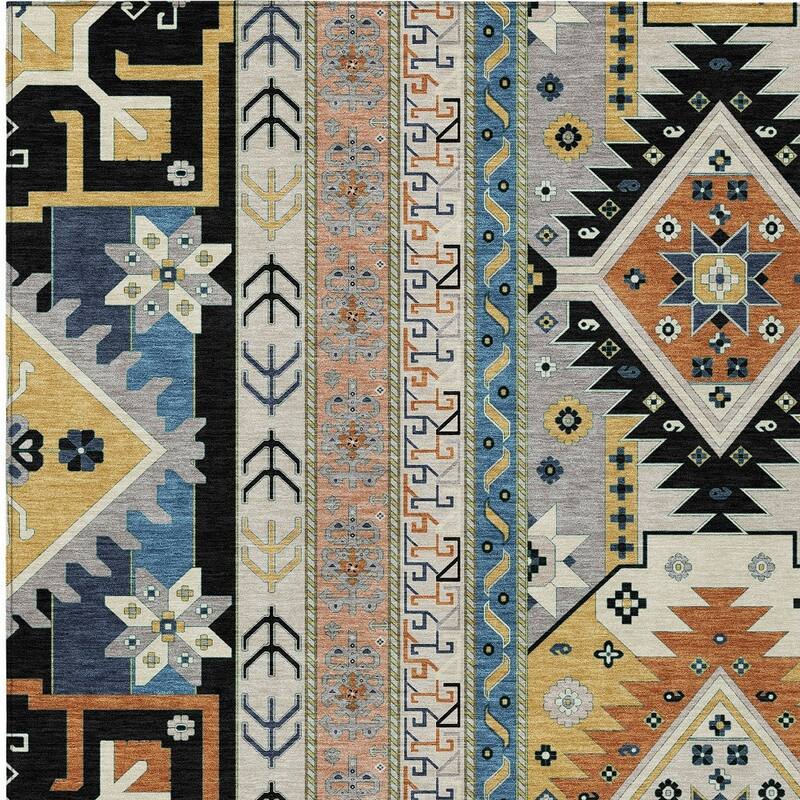 HomeRoots Aztec Transitional Rectangle Outdoor Rug