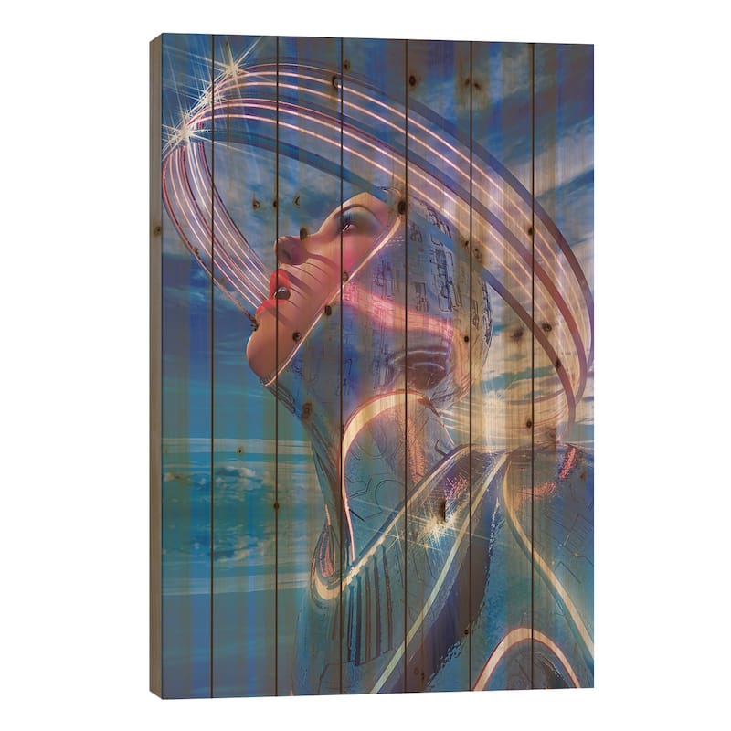 Sweet Serenity Print On Wood by Evan Rhodes - Multi-Color - 26x18x1.5
