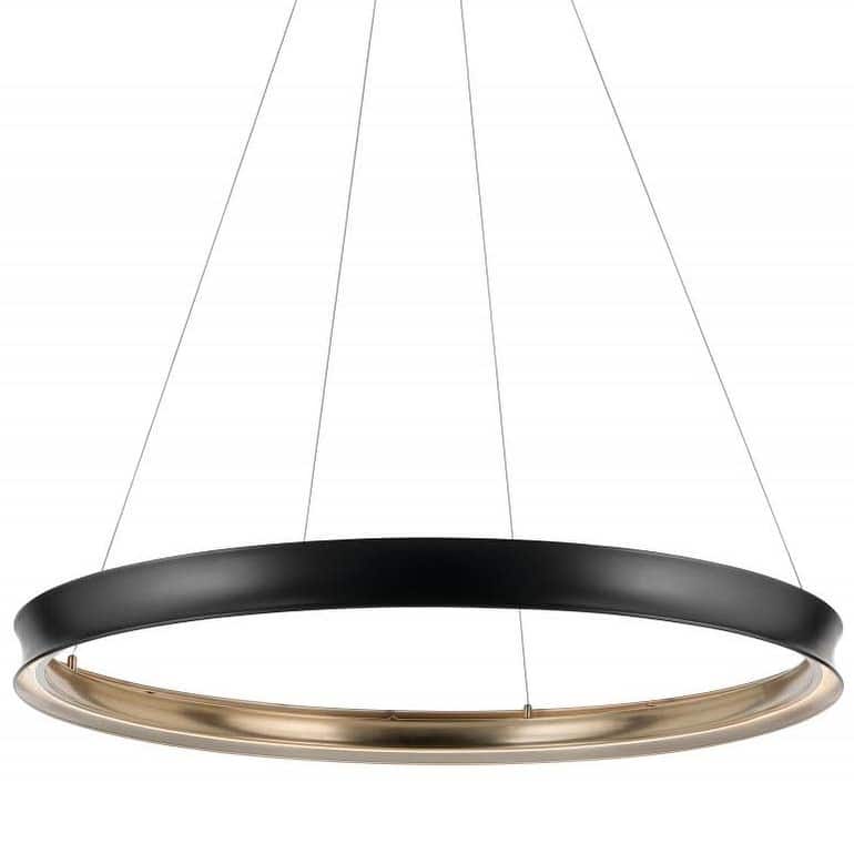 Kichler 52748LED Larousse 50" Wide LED Ring Chandelier - Black