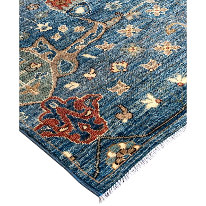 Serapi One-of-a-Kind Hand-Knotted Area Rug - Blue - 8' 2" x 9' 11"