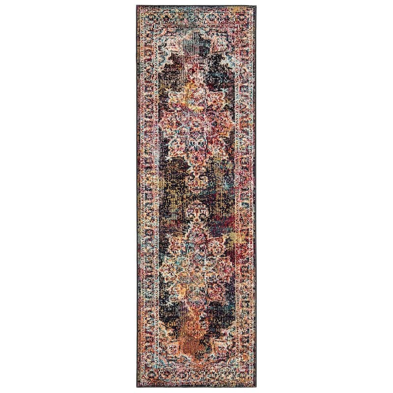 SAFAVIEH Crystal Bertilia Vintage Boho Medallion Rug