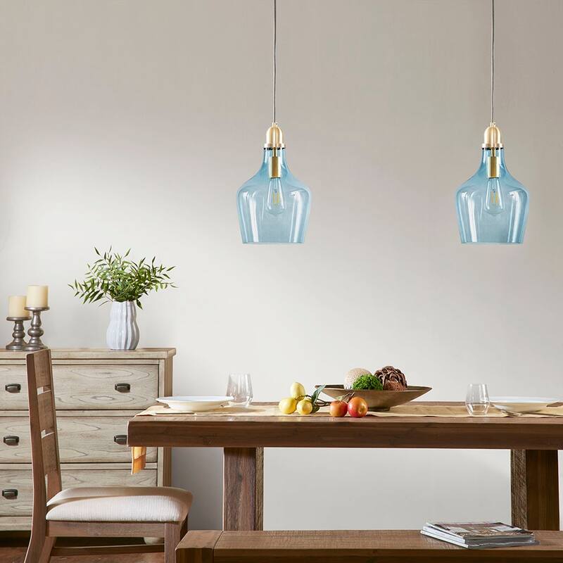 Hampton Hill Auburn Bell Shaped Glass Pendant