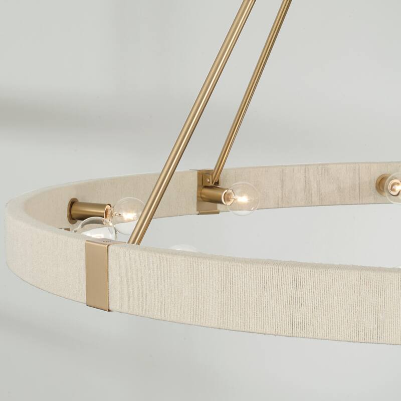 Delaney 12-light Matte Brass Hanging Chandelier