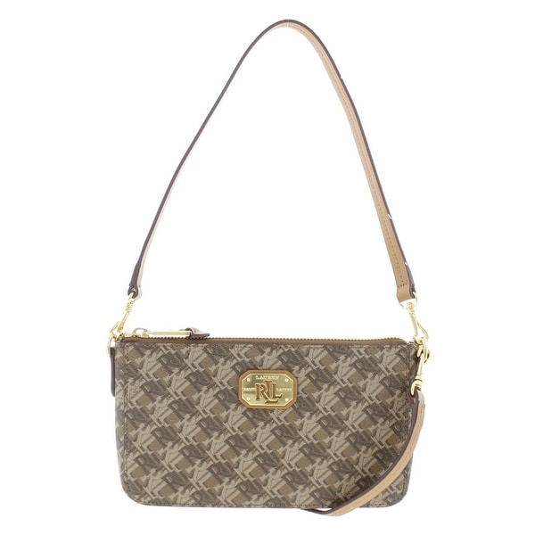 Lauren Ralph Womens Dobson Crossbody Handbag Monogram Lauren Ralph Womens Dobson Crossbody Handbag Monogram Convertible Small