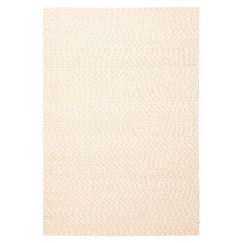 ECARPETGALLERY Braid weave Sienna Cream Wool Rug - 5'2 x 7'7 - Cream - 5'2 x 7'7