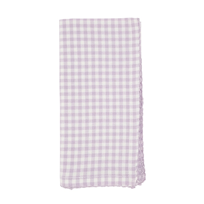 Gingham Design Dinner Napkins (Set of 4) - 18"x18"
